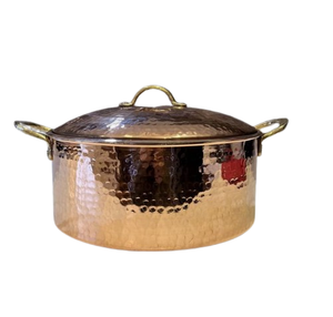 Cazuela con acabado dorado con tapa, utensilios de cocina, ollas y sartenes, utensilios de cocina de acero inoxidable, cazuela con asa - Product Image 1