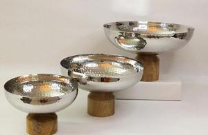 Nouveauté bol en métal martelé bol à chocolat décoratif pour la maison assiettes vaisselle bol à fruits secs écologique ménage - Product Image 2