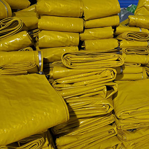 UV Stabilized PE Heavyweight 250gsm Tear-Resistant Tarpaulin <b>Fabric</b> <b>Waterproof</b> Plain Style <b>for</b> Various Purposes - Product Image 1