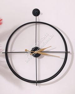 Reloj de pared nórdico de Color dorado para sala de estar, grande, doble aro, decoración del hogar, gran oferta - Product Image 3