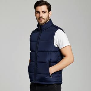 Chaleco Acolchado Informal de Invierno para Hombre, Diseño de Chaleco Acolchado, Tejido de Poliéster Cálido - Product Image 4