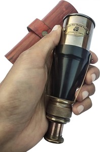 H.M.A Artisanat Laiton Spyglass Télescope Décor Nautique et Collection Maritime - Product Image 3