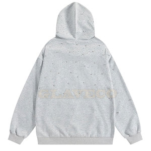 Sudaderas con capucha duraderas para uso en exteriores de talla grande con diamantes de imitación para adultos Estilo informal Básicos esenciales de invierno - Product Image 2