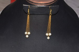 Pendientes colgantes de perlas blancas de moda de nuevo diseño, pendientes de perlas de 6mm para niñas y mujeres - Product Image 6