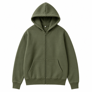 Conjunto de Sudadera con Capucha y Pantalones Deportivos Verde Oliva Personalizado, de Algodón Premium y Felpa, para Hombre, OEM, ODM, Venta al Por Mayor - Product Image 3