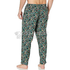 Meilleure vente pantalon en flanelle de coton taille moyenne pour hommes, confortable, tendance, style décontracté, conception simple, tissu en toile à motif droit - Product Image 5
