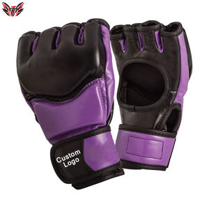 2022 Professional High Quality Customized Logo Printing Light Weight <b>Leather</b> Material Fighting Wear MMA <b>Gloves</b> - Product Image 2