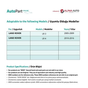 คลิปหนีบสำหรับแลนด์โรเวอร์ LR3, LR4 - 100 ชิ้น - Product Image 2