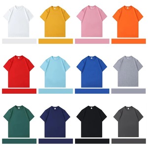 เสื้อยืดผ้าฝ้ายสีขาวพื้นฐานสำหรับชายและหญิงเสื้อยืดแขนสั้นสำหรับชายเสื้อคอกลมสำหรับ100 - Product Image 2