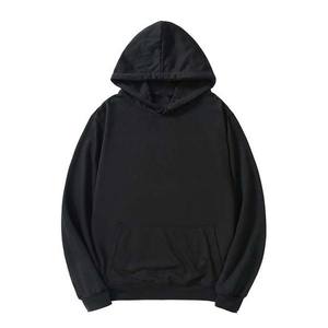 Sudadera con capucha de gran tamaño OEM de alta calidad para hombre, sudadera básica de lana de algodón pesado liso, transpirable, bordada - Product Image 3