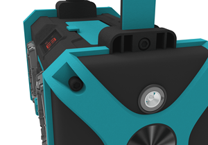 <span class=keywords><strong>Radio</strong></span> de trabajo industrial con sistema de sonido de gran potencia, función de caja de herramientas, dispositivo móvil, carga de iluminación LED para uso pesado - Product Image 6