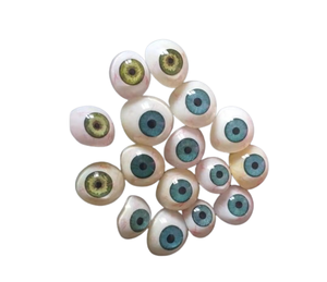 ตาเทียมของมนุษย์เทียม ~ แก้วโบราณตาสีฟ้าเทียมตาพลาสติกหนึ่งชิ้น... - Product Image 3