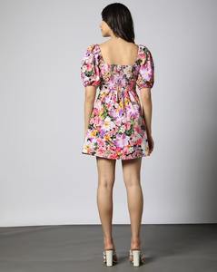 Robe de soirée indienne longue élégante en coton fait à la main, robe à imprimé floral, cadeau de mariée, robe de mode pour femme personnalisée, vêtements d'été - Product Image 2
