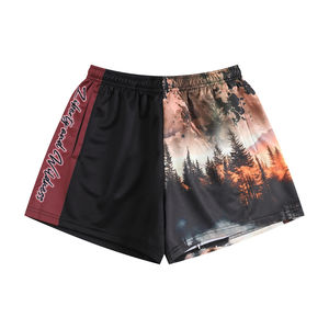 กางเกงขาสั้นฟุตบอลผู้ชายแบบระบายอากาศได้ดี ผลิตจากผ้าโพลีเอสเตอร์พิมพ์ลายแบบซับลิเมชั่น พร้อมกระเป๋า - Product Image 6