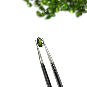 ลูกแพร์ไดออปไซด์สีเขียวธรรมชาติตัดอัญมณีเหลี่ยมเพชรพลอยหลวมสำหรับทำเครื่องประดับขนาด3X5มม. 4x6มม. 5x7มม. 6x8มม. 7x9มม. ซื้อจำนวนมากตอนนี้ - Product Image 4