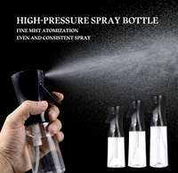 Flacon pulvérisateur PET rechargeable OEM avec logo personnalisé, brume ultra fine, pour toner, soin du visage, spray fixateur