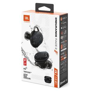 Audífonos Bluetooth <span class=keywords><strong>JBL</strong></span> ENDURANCE Race 2 TWS con Micrófono, Negros, JBLENDURACE2BLK 0945921, Audífonos Deportivos - Product Image 2