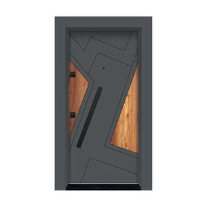 Puerta de Entrada Moderna de Madera Premium con Elegante Diseño Geométrico para Casas, Villas y Oficinas - Product Image 2