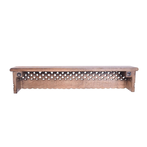 Étagère murale en bois sculpté à la main, décoration murale pour salon et salle de séjour, décoration écologique, bois durable, décorations murales - Product Image 5