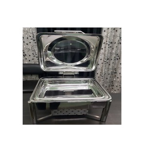 ELEGANT DESIGNS - Recipiente para Calentar Alimentos de Acero Inoxidable Estilo Art Deco, Capacidad de 6L, Duradero, para Catering en Interiores, Plato para Servir Buffet - Product Image 4