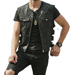 Gilet en peau de mouton Cog-Nac pour homme, veste décontractée sans manches, gilet d'hiver - Product Image 5