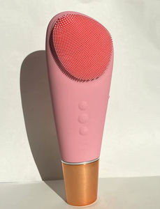 Dubbele Kop 2-In-1 Nieuw Ontwerp Siliconen Elektrische Gezichtsreinigingsborstel Spa-Kwaliteit Neus Mee-Eter Remover Elektrische Borstel - Product Image 3