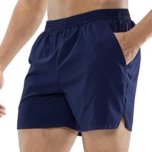 Pantalones cortos atléticos para correr para hombre, pantalones cortos de entrenamiento de secado rápido, pantalones cortos ligeros de algodón para correr de 5 pulgadas con bolsillos con cremallera - Product Image 4