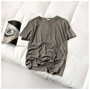 Camisetas Casuales de Manga Corta con Cuello Redondo, Transpirables, de Material Orgánico Personalizado, No Tejido, Ecológicas, Unisex, al por Mayor - Product Image 3