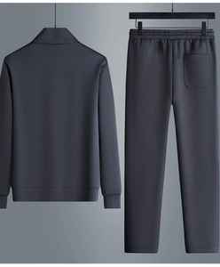 Conjunto Deportivo de Felpa para Hombre, Poliéster y Algodón, Transpirable, con Estampado 3D, Chaqueta con Cordón, Pantalones Jogger, Corte Regular, Invierno, 2 en 1 - Product Image 4