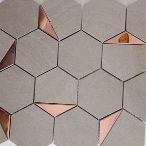 กระเบื้องโมเสคเซรามิกเคลือบเงาวาวเต็มตัว73มม. เคลือบใหม่สำหรับร้านค้าปลีก260x300mm บูติก - Product Image 5