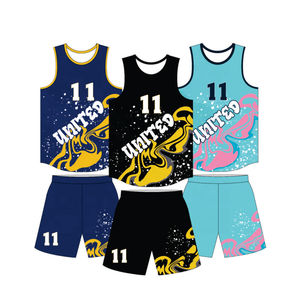 Venta al por mayor de alta calidad Laker baloncesto uniformes sublimados Bsci baloncesto Jersey verano Pantalones cortos de talla grande impreso técnicas - Product Image 1