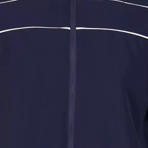 Ensemble de survêtement unisexe bleu marine, style sportif, respirant, en polyester, deux pièces, avec fermeture éclair intégrale, poches latérales, coupe classique, idéal pour l'été - Product Image 5