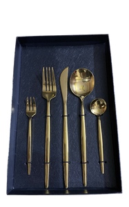 Cubiertos de metal de alta calidad que incluyen cubiertos de acero inoxidable cubiertos con espejo para Decoración de mesa de boda o fiesta - Product Image 5