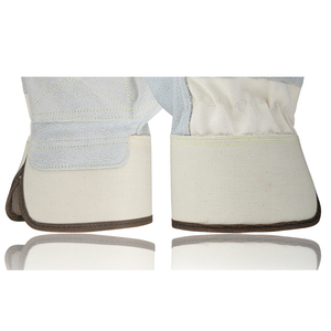 ถุงมือทำงานหนังวัวแยกพร้อมถุงมือหนังสีสั่งทำโลโก้ได้ตามต้องการ - Product Image 4