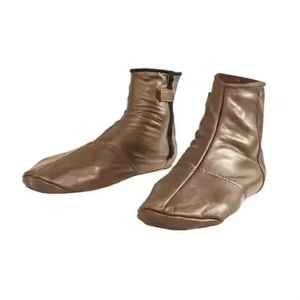 Precio de fábrica Nuevo diseño de cuero Alto tobillo Antideslizante Tejido Cremallera Calcetines Hombres y Mujeres Khuffs a los mejores precios - Product Image 6