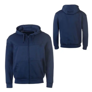 Vente en gros d'usine de sweats à capuche surdimensionnés 100% coton épais et de qualité supérieure impression bouffante 3D avec fermeture éclair complète - Product Image 1
