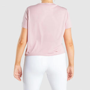 Camiseta Básica de Moda al por Mayor, Top Casual de Manga Corta para Mujer, Camiseta de Uso Diario, Ajuste Relajado y Moderno - Product Image 2