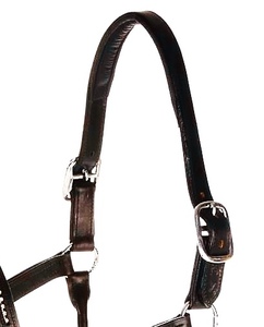 สายคล้องคอหนังอังกฤษประดับคริสตัลวัสดุบุนุ่มสำหรับนักขี่ม้า - Product Image 4