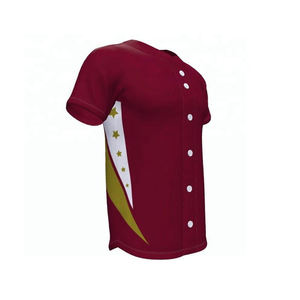 Camiseta de Béisbol con Estampado Digital de Secado Rápido y Transpirable de 220g, Personalizable, para Hombre, 100% Poliéster, en Oferta - Product Image 5