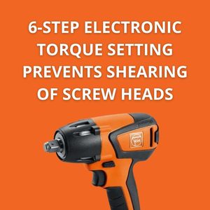 18V 6Ah Cordless Impact Wrench Driver with Brushless Motor 6 <b>Torque</b> <b>Settings</b> for Metric Screw up to for M18 Rated Voltage 220V - Product Image 4