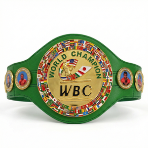 Ceinture WBC titre Ceinture en double ceintures en cuir véritable du Pakistan - Product Image 1