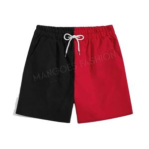 Pantalones Cortos Casuales de Estilo Urbano para Hombre, Diseño de Color Personalizado, Algodón, para Verano, Cintura Media, Cintura Elástica, Bolsillos Delanteros con Logotipo, Secado Rápido - Product Image 1
