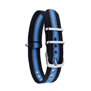 Unisex N134 Black Blue Professional Durable Nylon Straps Soft Smart <b>Watch</b> Bands Light Water-Resistant Breathable Sport <b>Watches</b> - Product Image 1