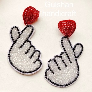 Pendientes bordados en forma de flor personalizados inspirados en la naturaleza, joyería Vintage tejida a mano ecológica para fiestas, pendientes de moda - Product Image 4