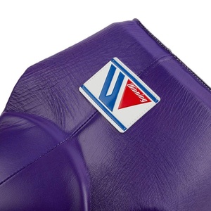 Protège-aine en cuir véritable personnalisé, violet, professionnel, pour la boxe et le MMA - Product Image 2