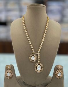 Elegant Bridal Necklace & <b>Earrings</b> Set in Brass Copper Flower Shape Pattern Jewelry Weddings Parties Engagements Perfect Gift - Product Image 4