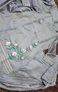 Chanderi Kurta et Sharara ensemble de haute qualité femmes peint à la main mélange de coton droit meilleur Design Kurti avec Sharara ensemble - Product Image 2