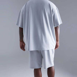 Camiseta y conjuntos cortos transpirables para correr para hombre, conjuntos cortos de verano de manga corta, conjunto de verano elegante y de moda - Product Image 4