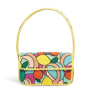 Sac à main léger fait main avec broderie de paillettes et perles, avec bandoulière amovible, taille et couleur personnalisables - Product Image 1