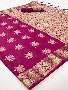 Sarouel en soie Banarasi pour femme, sarouel indien pour fête de mariage - Product Image 2